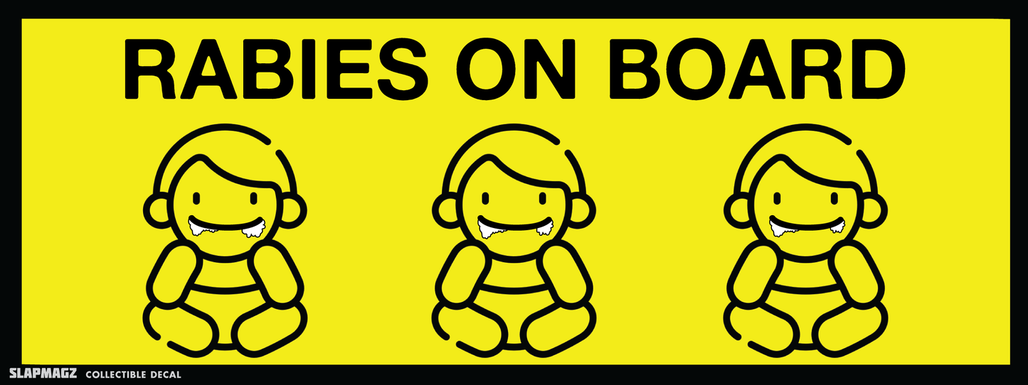 Rabies On Board Magnet